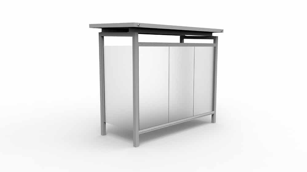 Abri bus Carthage - structure en acier S235 - bardage en verre trempé sécurit 8mm - 300 x 149.9 cm_2