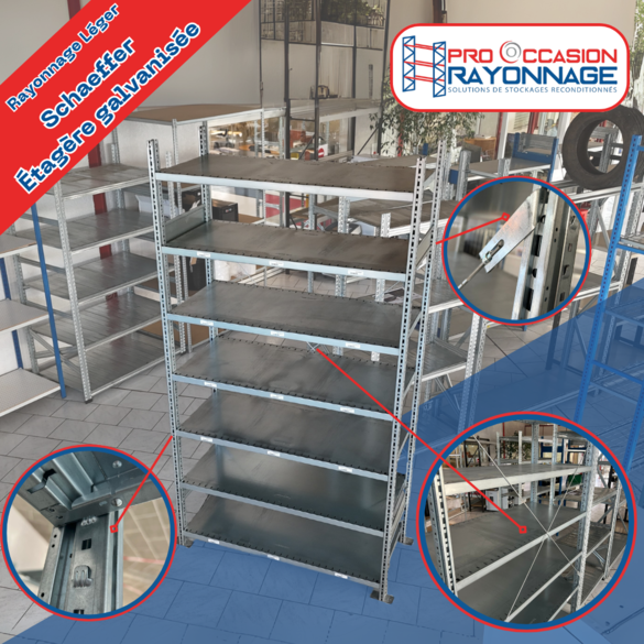 Étagère SCHÄFER Galvanisée - Hauteur et niveaux configurables_2