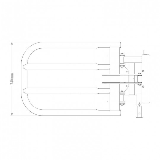 Outil agricole compatible chargeuses, tracteurs, et télescopiques pour manutention de balles