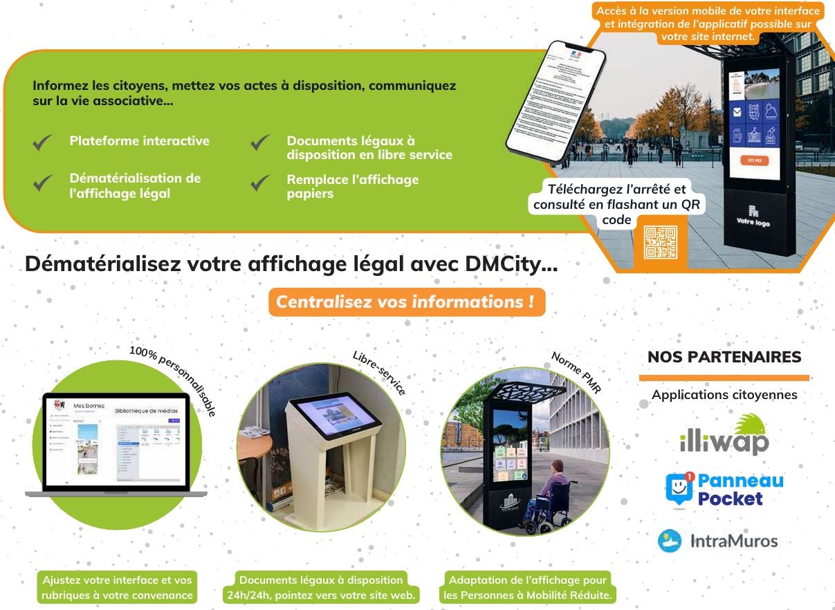 Logiciel pour l'affichage légal des mairies DMCity_2
