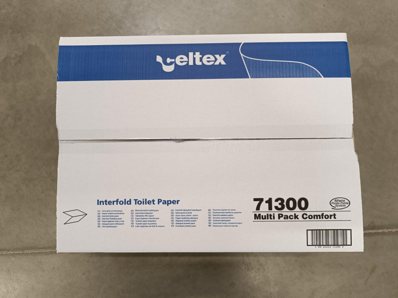 Papier toilette enchevetre 9000f 2plis laize 11cm pure ouate blanc ecolabel celtex (71125n)- carton de 9000f_2