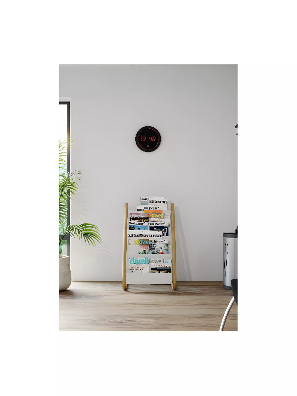 Presentoir de sol 8 compartiments bois et blanc_2