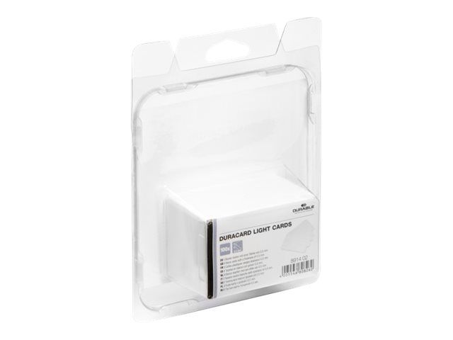 100 cartes plastiques pour imprimante DURABLE Duracard ID300 - 53.98x86.6mm - 500 microns - Réf. 8914-02_2