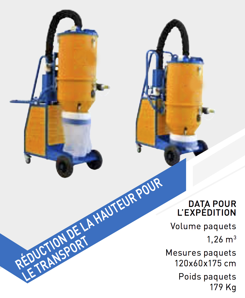 Aspirateur de chantier Sodevak 200 - idéal pour ponçage et transport facile_2
