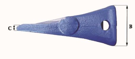 Dents de godet adaptables Feurst AF 3452 L - 13 kg - Dimensions précises_2