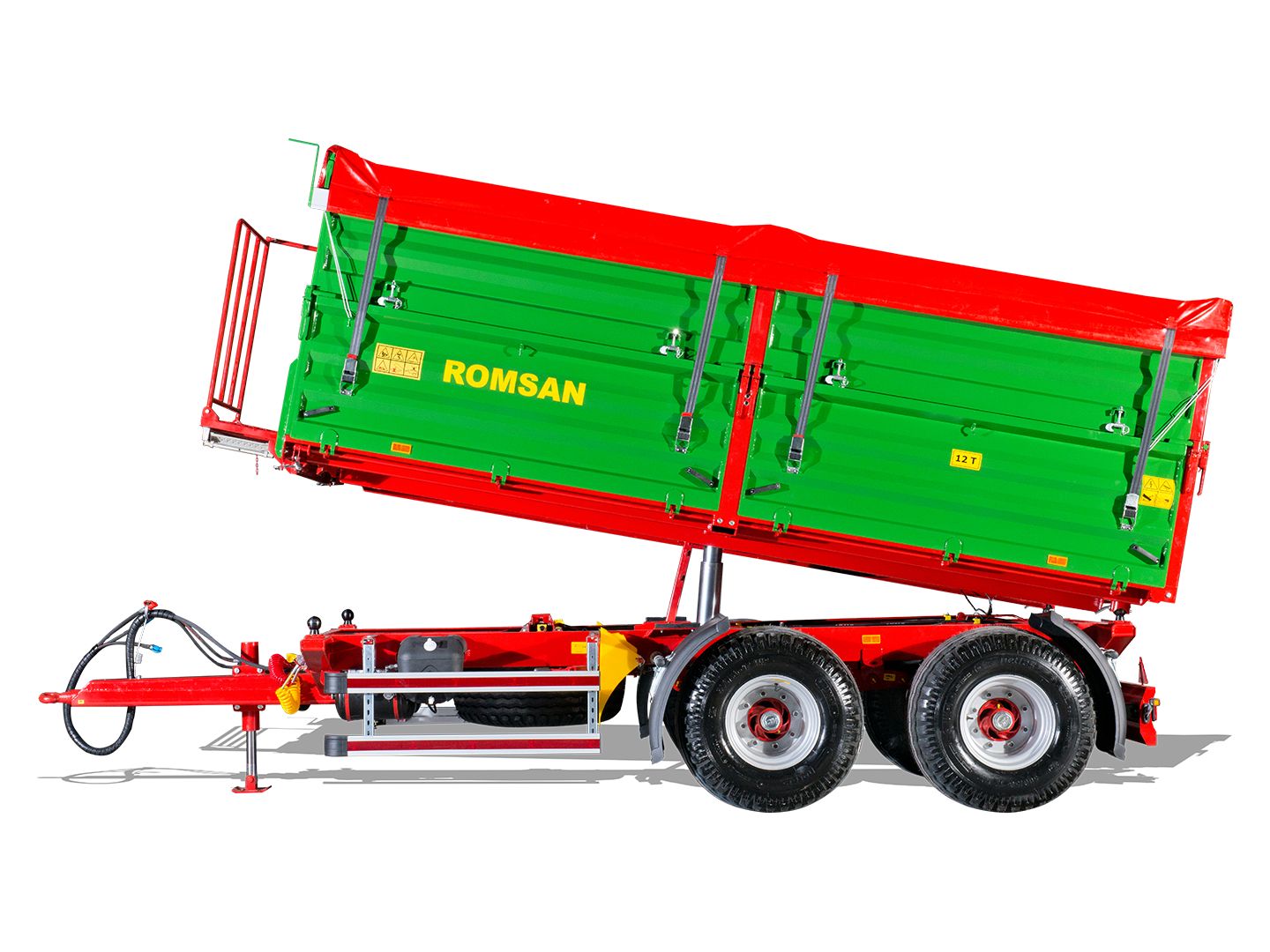 R 120 TASGA Benne agricole à tandem essieu - Romsan - capacité 12 000 kg_2