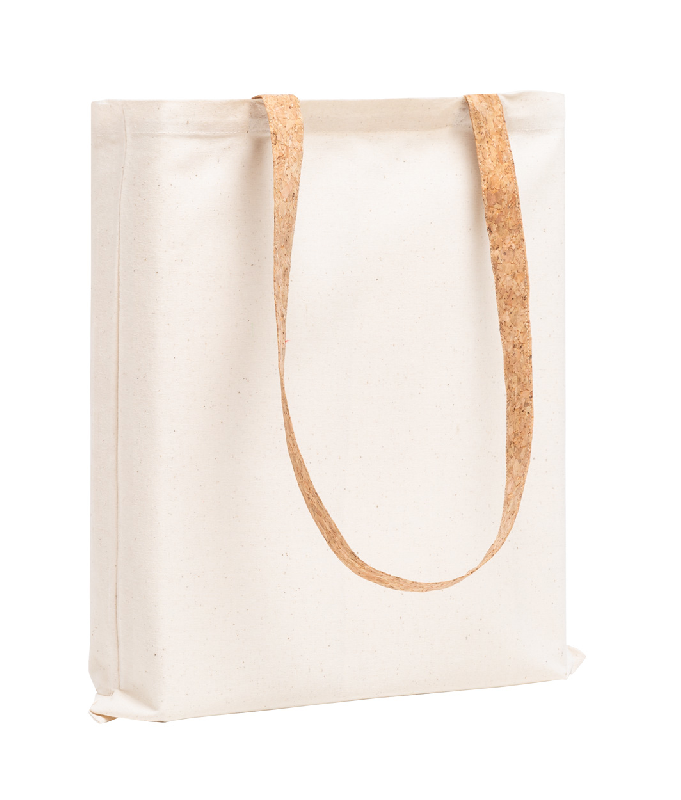 Tote-bag publicitaire - coton 100% - anses longues en liège naturel - 180 g/m²_2