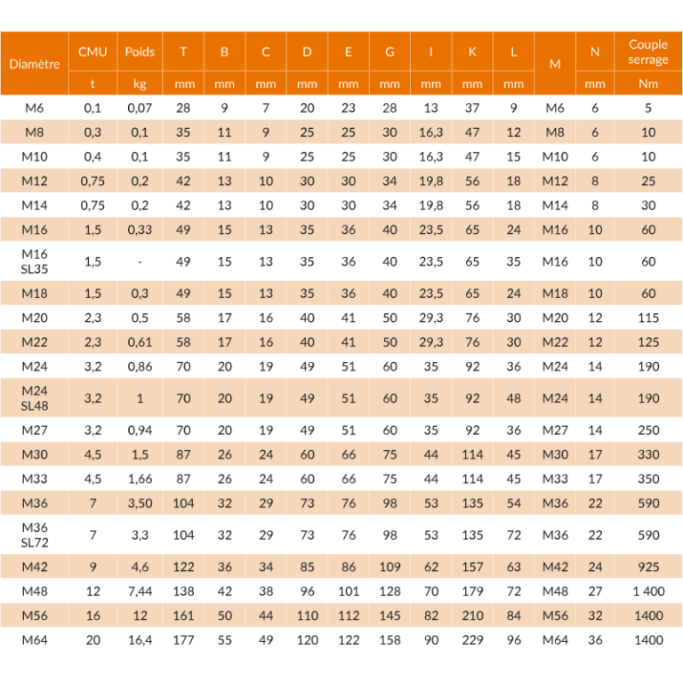 Anneau de levage rotatif RUD® VRS - REF : 41011 - Acier - 0,1t à 20t - Température -40ºC à +200ºC_2
