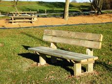 Banc public en bois de pin Sylvestre classe 4 - Réf. BANCS-110-00 - Dimensions 2,00 x 0,65 m - À sceller_2