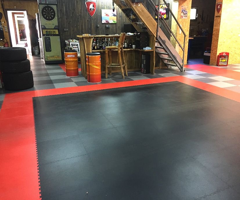 Dalles pvc clipsables mosaik pvc pour garage et atelier