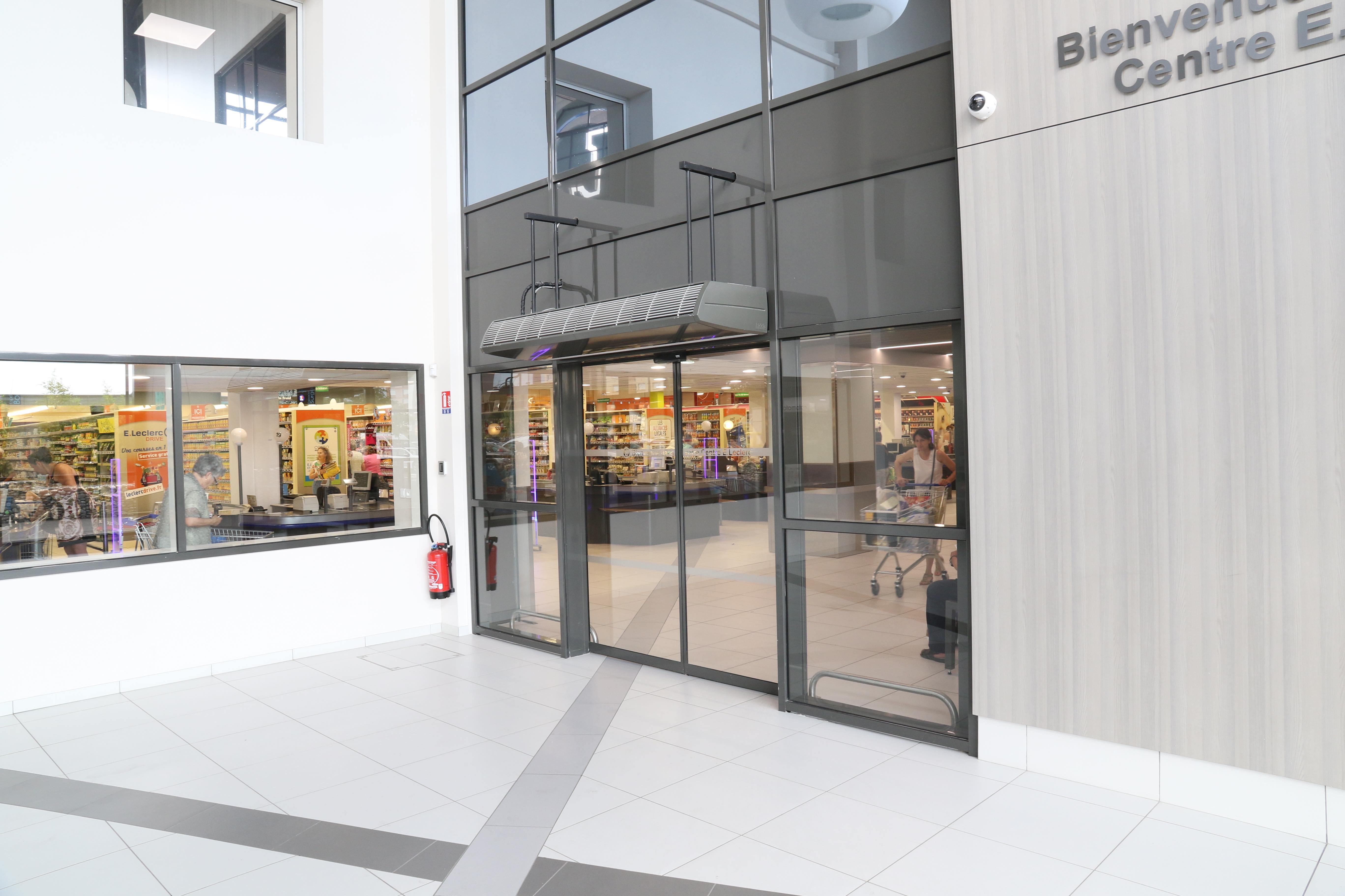 Porte automatique coulissante 2 vantaux - circulation fluide - dimensions diverses_2