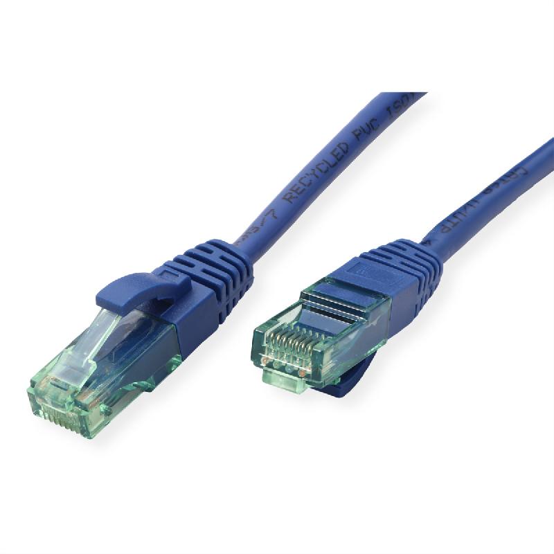 ROLINE RM Cordon UTP Cat.6A / 10 Gigabit, bleu, 1 m_2
