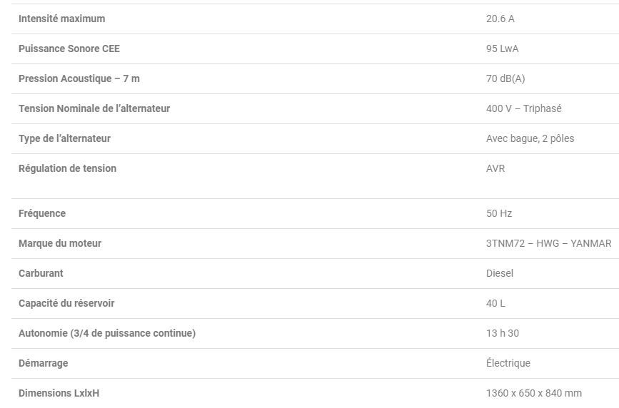 Silentstar 13000dd groupe électrogène - worms - 50hz insonore_2