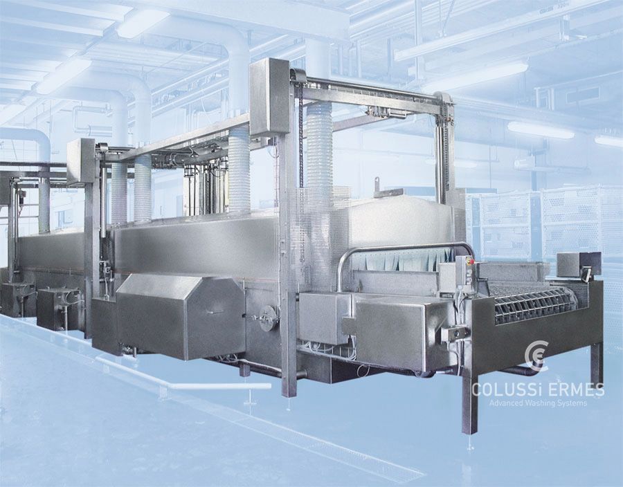 Équipement industriel pour lavage et séchage des moules alimentaires