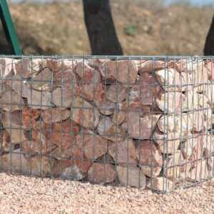 Pierre à gabion - marbre rose 90/150 - pierres décoratives durables pour jardin et gabions_2