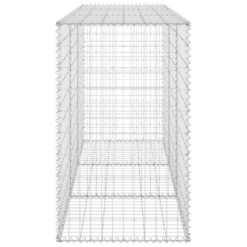 Vidaxl mur en gabion avec couvercles acier galvanisé 200x60x100 cm 147815_2