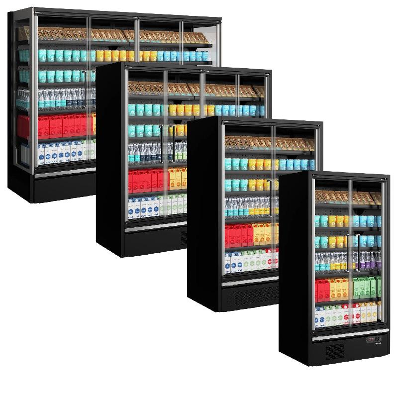 Vitrine réfrigérée pour supermarché Galaxy+ GP26FGD Maxi Black L2580mm 48113 TEFCOLD_2