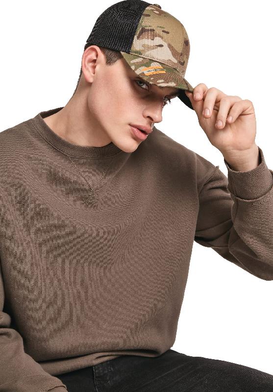 Casquette retro trucker multicam - Réf: FL6606MC - FLEXFIT - 98% coton / 2% élasthanne_2