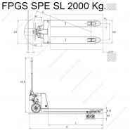 Transpalette manuel silencieux FPGS SL - Ferplast - 2000 kg - Conforme PIEK 2004 - Modèles standard et court disponibles_2