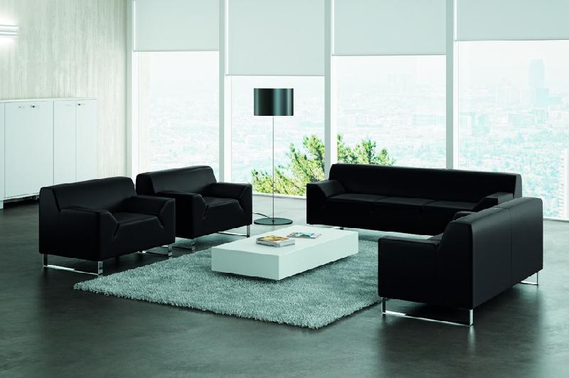 Fauteuil d'accueil ASSO - Offisit - 1 place, Bleu lagon_2