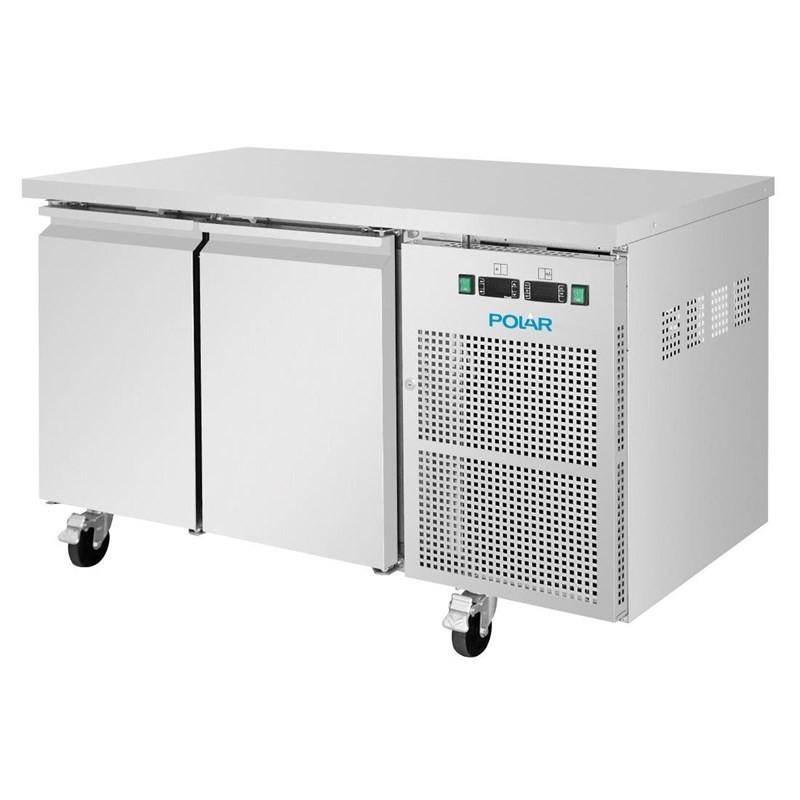 Table réfrigérée positive 2 portes série U 124 L porte droite commutable +/- UA086 Polar_2