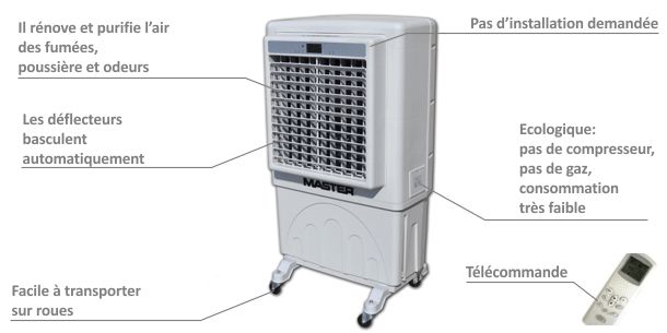 Master BC 60 - Rafraîchisseur d'air avec ionisateur, télécommande et débit de 6.000 m3/h - Master Climate Solutions_2