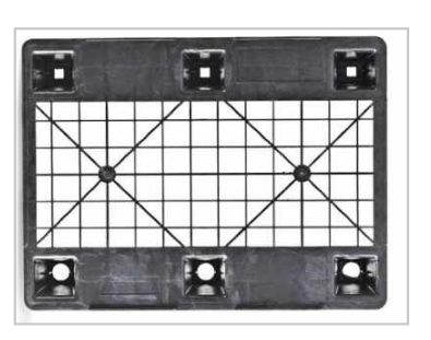 Palette plastique medium - PlanetPal Mix 60A80 MR6FR - Ref PA-ME-0095 - 600x800 mm, ajourée avec rebords_2