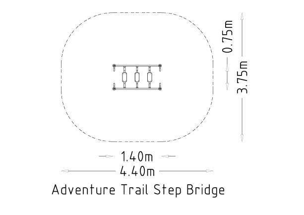 Passerelle pour parcours d'aventure UniMini - 8055437 - Hags - Poteaux en acier et spécifications pour enfants de 3 à 12 ans_2