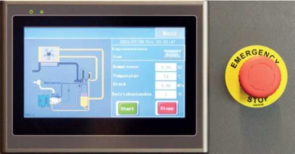 Compresseur à vis 500 litres - 10 bars 10cv - 400v avec sécheur_2