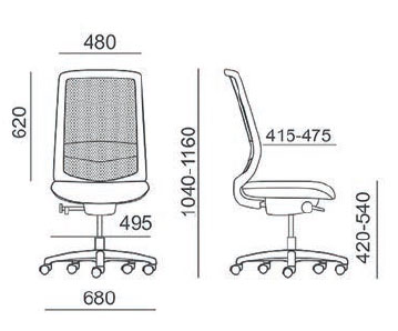 Fauteuil ADJUST - Structure Blanche avec Accoudoirs 3D, Renfort Lombaire Réglable et Mécanisme Synchrone Premium - Référence 6420 FR122_2