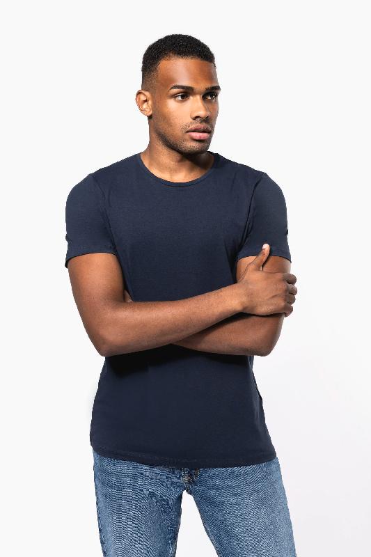 T-shirt col rond manches courtes homme - Réf: K3012 - Coupe moderne et près du corps - Marque Kariban_2