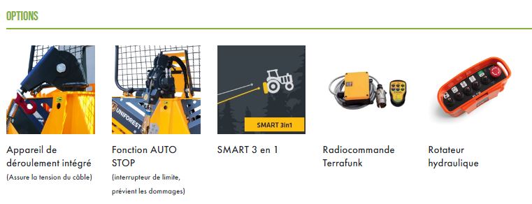 Treuil forestier hydraulique Uniforest 65 HF - 6,5 tonnes - pour tracteur 61 à 95 CV_2