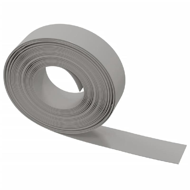 Vidaxl bordure de jardin gris 10 m 15 cm polyéthylène 154396_2