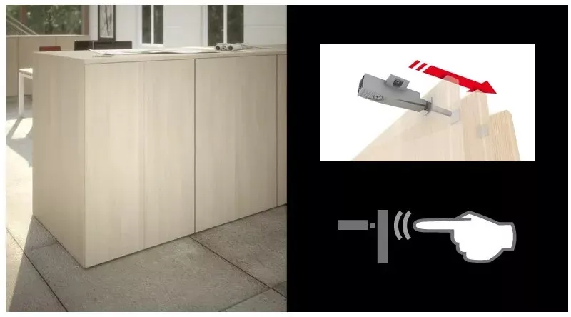 Armoire bibliothèque avec 2 portes poussoir - 3 étagères - hauteur 196 cm (4 largeurs au choix) So Madrid_2