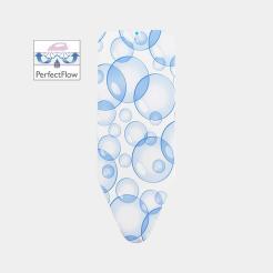 Housse de table à repasser taille C -124 x 45 cm, set complet - Bubbles avec tissu triple couche innovant_2