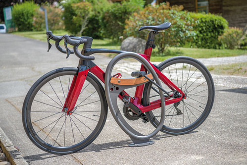 Arceau vélo en acier diamètre 33,7 mm - ELLIPSON II / JAN-0701 - Husson International - Fixation anti-vandalisme et protection cadre_2