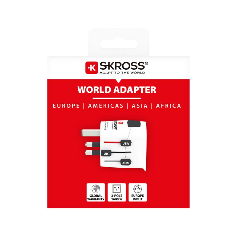 SKROSS PRO Light White Adaptateur de voyage , monde_2