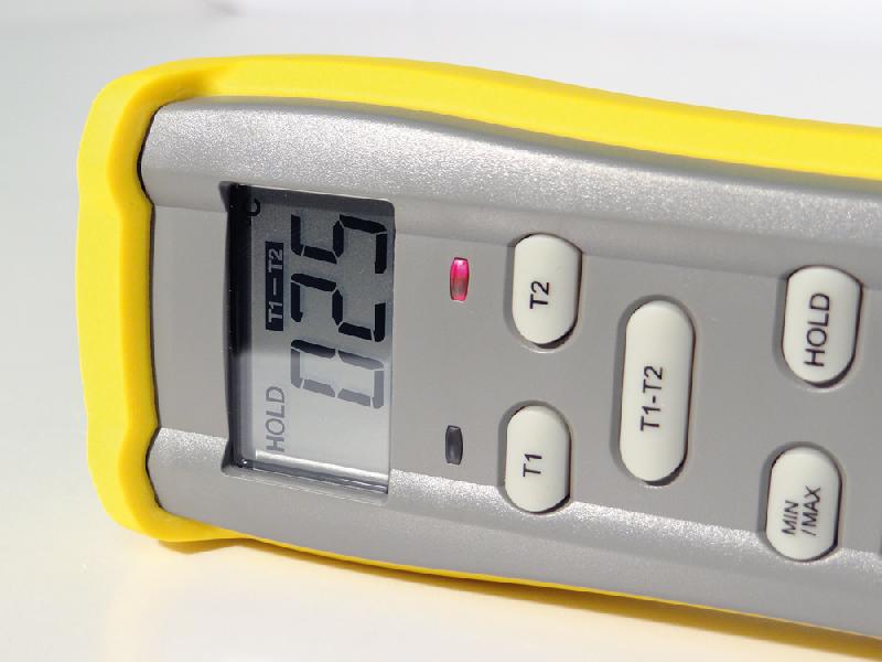 FI309 - Thermomètre numérique 2 voies thermocouple K avec modes d'affichage et fonctions min/max_2