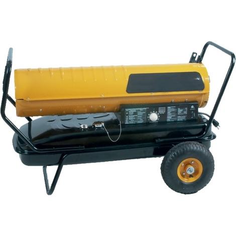 Générateur à chaleur diesel et pétrole - mobile, ventilation directe, thermostat digital et réservoir indicateur de niveau_2