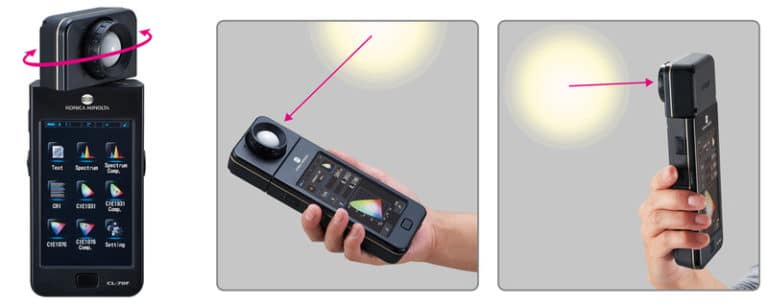 Luxmètre - spectroradiomètre CL-70F - portable, léger et mesure LED/EL_2