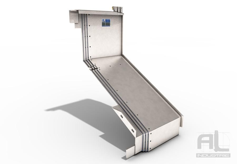 Protecteurs télescopiques traverses - AL Industrie - acier ou inox pour machines-outils_2