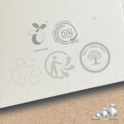 Boîte pliable pour l'emballage et le transport de pâtisseries - Cake Box M - Écoresponsable, fabriquée en France à partir de déchets agricoles_2