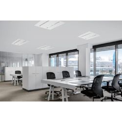 Dalle lumineuse led 30w, avec détecteur de présence ir et capteur de luminosité intégré, pour l'éclairage des zones de travail, commerces et établissements de santé - senestra d multi k_2