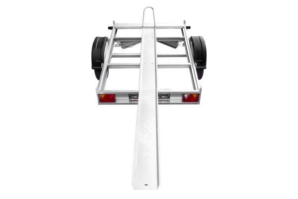 Remorque porte moto avec dimensions 2,10 x 1,30 m