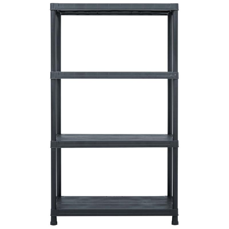 Vidaxl étagères de rangement 2 pcs noir 200 kg 80x40x138 cm plastique 276259_2