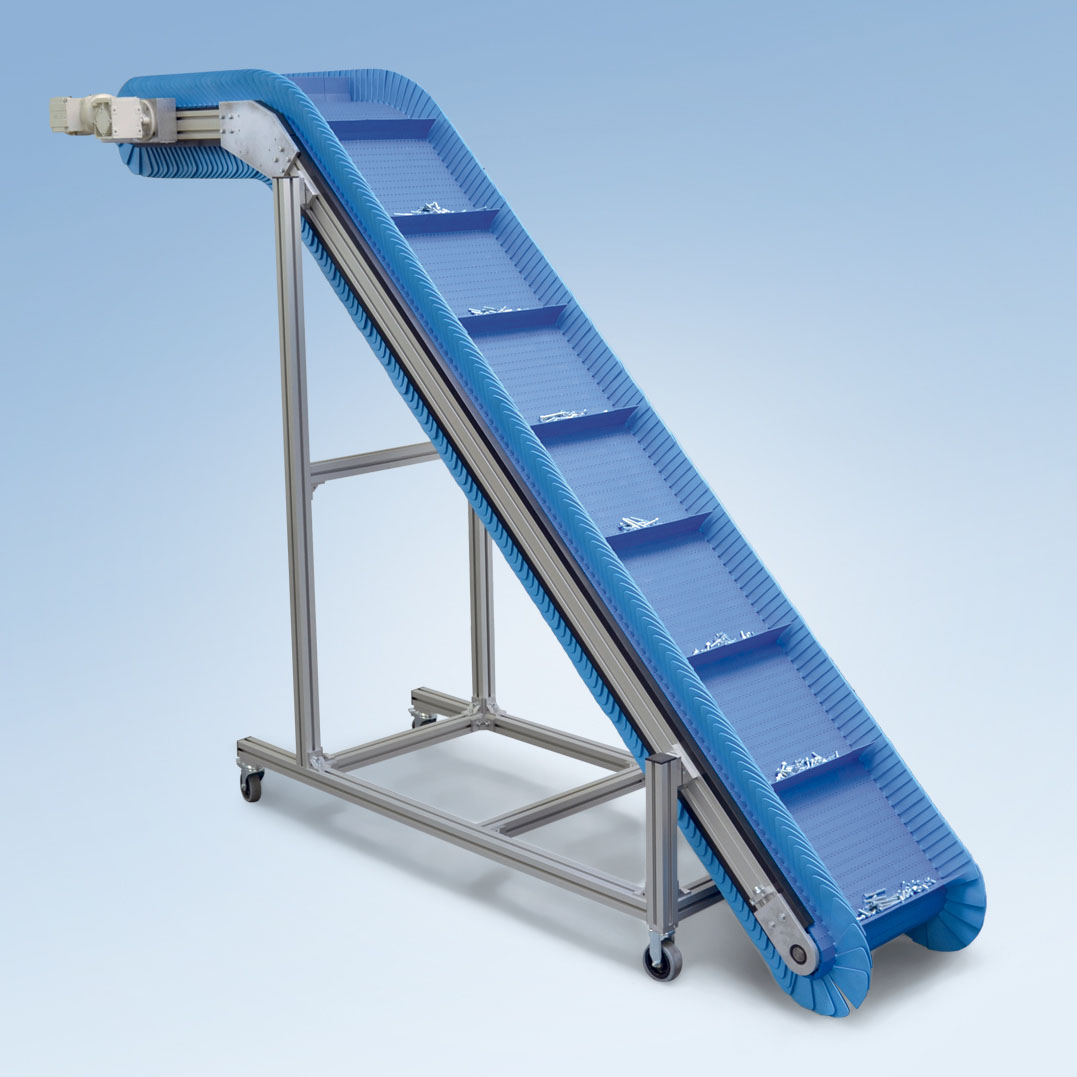 Convoyeur à tapis modulaire col de cygne - KFM-P 2040 - mobile, flexible et robuste_2