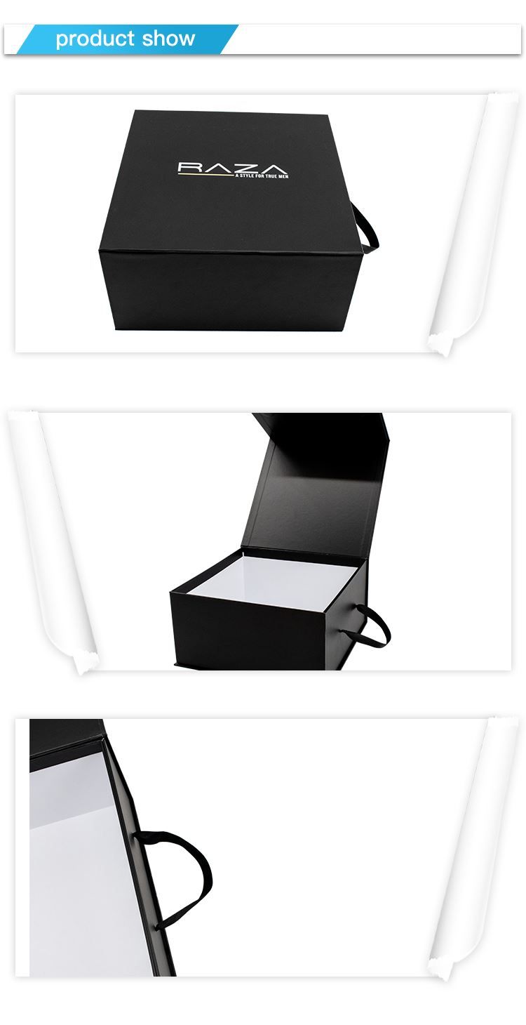 Boîte cadeau carton magnétique noire - Tonton Printing & Packaging Co. - Papier 128g à 400g_2