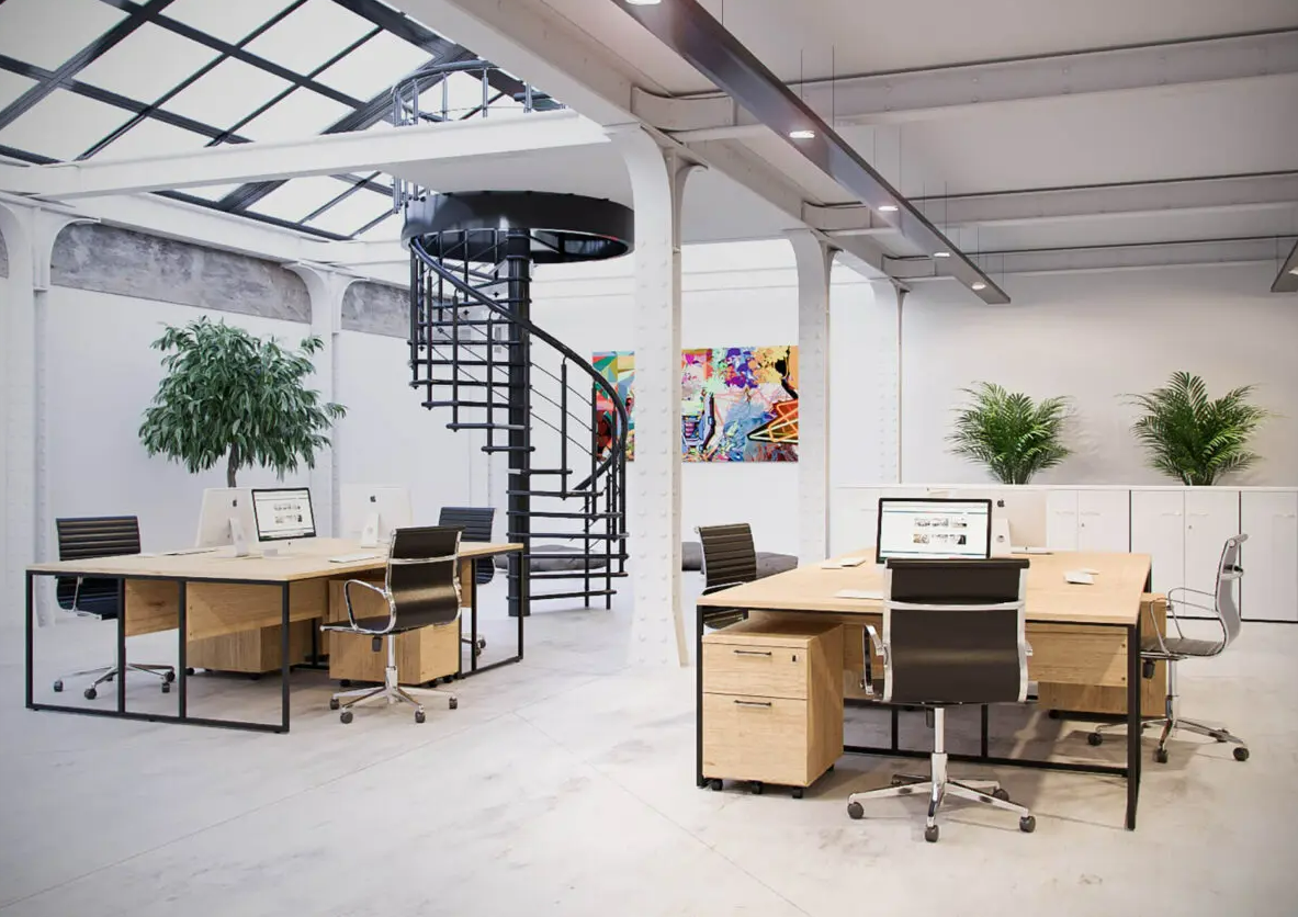 Bureau droit ergonomique et fonctionnel pour espace professionnel_2