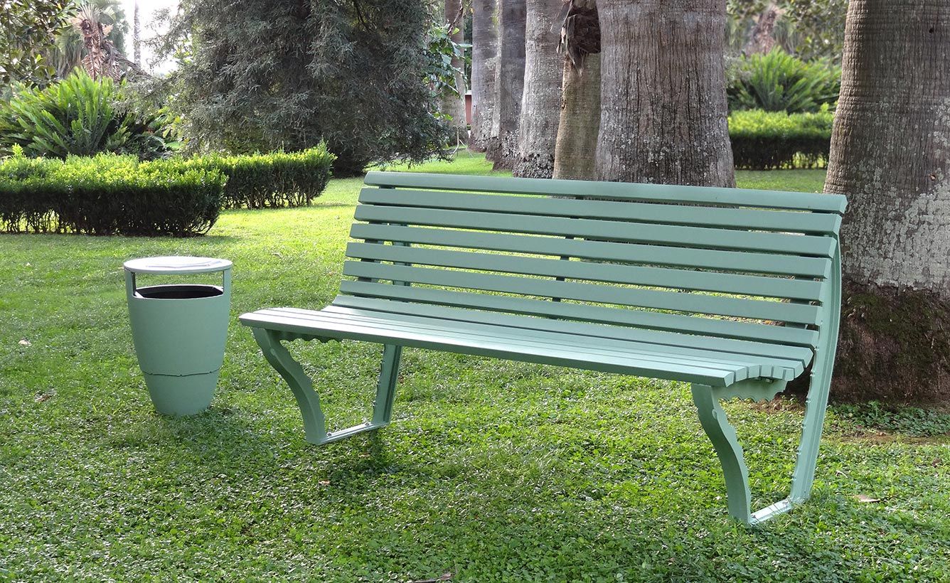 Medina - Poubelle Publique - Larus - Fonte - 32L - Motifs Géométriques Marocains_2