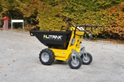 Brouette électrique avec mécanisme Easy Tipping